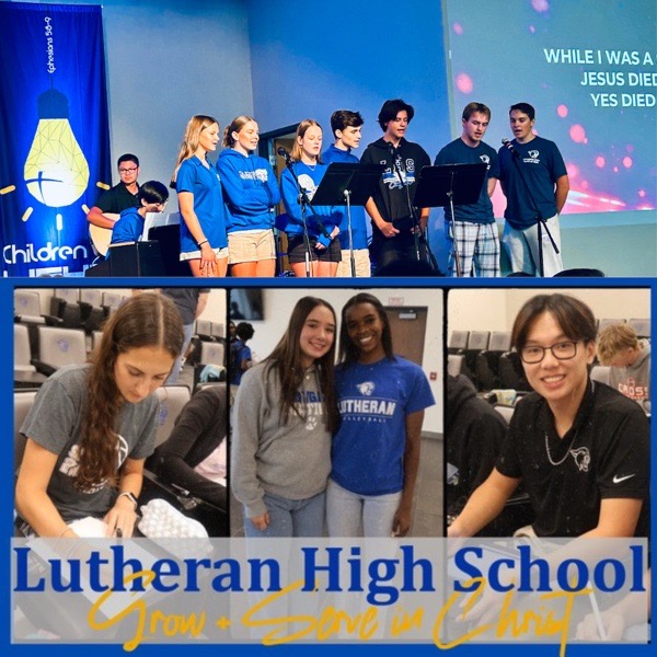 Collage of LHS students for Cougar Connection newsletter